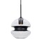 Besa Lighting Hula 8 Cord Pendant, Clear/Black, Black Finish, 1x60W Incandescent 1JT-HULA8BK-BK - alternate 1